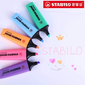 Stabilo Boss Cute Highlighter – trendy, pastel colors with smooth ink flow. Ideal for notes, planners & study. Perfect for students & journaling!