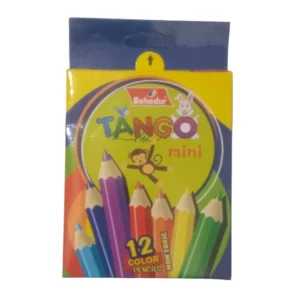 Bahadur Tango 12 Color Pencils full pack – vibrant colors, smooth shading, non-toxic & safe for kids. Ideal for school, sketching & creative fun! ✅ Long Description (SEO-optimized): Bahadur Tango Color Pencils – 12 Vibrant Shades for Creative Fun Unleash your creativity with the Bahadur Tango 12 Color Pencils Full Pack—perfect for students, young artists, and hobbyists. This complete set includes 12 bright and bold colors that glide smoothly on paper, making them ideal for coloring books, school projects, sketches, and more. Crafted for safe and enjoyable use, these pencils are non-toxic, easy to sharpen, and come in a durable box for convenient storage. Whether you’re a child exploring your artistic side or a parent looking for school supplies, this set is a must-have. ✅ Key Features: 🎨 12 Vibrant Colors: A full spectrum for endless coloring possibilities ✏️ Smooth Texture: Easy shading and blending on all paper types 🛡️ Non-Toxic & Safe: Child-friendly and ideal for school use 🧰 Durable Packaging: Keeps pencils organized and protected 🧑‍🎨 Perfect for Gifting: Great for birthdays, back-to-school, or art kits Encourage creativity and color their world with the Bahadur Tango Color Pencils Full Pack. A fun and reliable choice for every young artist! Add color to every project—order your 12-pack today! Let me know if you want a version tailored for Amazon/Flipkart listings or if you want to highlight bulk purchase or school-supply bundle options.