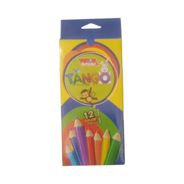 Bahadur Tango 12 Color Pencils – Full Pack for Kids & Art