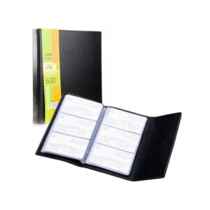 Organize up to 600 cards with this durable visiting card album. Perfect for professionals, offices & businesses. Compact, stylish & easy to carry.