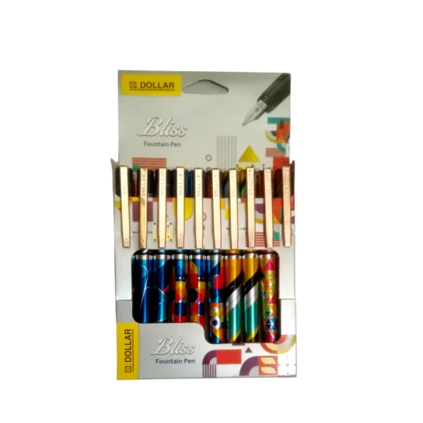 Experience smooth and stylish writing with the Dollar Blis Fountain Pen. Sleek, reliable, and perfect for school, office, or daily handwriting needs.