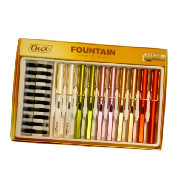 Discover the DUX 360 Stylish Fountain Pen – sleek, durable, and smooth. Ideal for professionals, students & collectors. Write with style & precision.