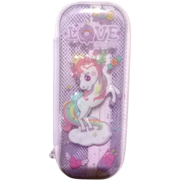 Adorable Love Unicorn Pouch 38130 – colorful, spacious & perfect for kids. Holds pens, pencils, erasers & more. Ideal for school or gifting