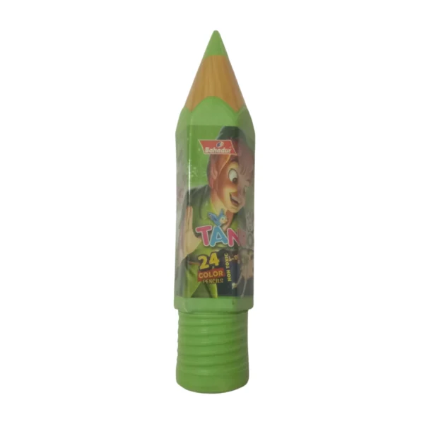 Unleash your artistic potential with the Bahadur Trica 24 Color Pencil Jar Pack – a complete set designed to meet the creative needs of students, hobbyists, and professional artists alike.
