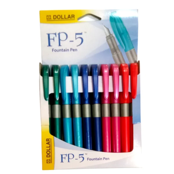 Experience effortless writing with the Dollar Fountain Pen FP-5 – lightweight, refillable, and perfect for students and professionals. A trusted pen for daily use.
