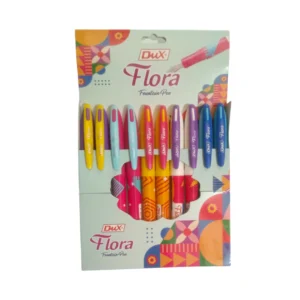 Experience elegant writing with the DUX Flora 350 Fountain Pen. Smooth ink flow, floral design & perfect for students, professionals, and gifting. ✅ Long Description (SEO-optimized): DUX Fountain Pen Flora 350 – Write with Grace & Style Add a touch of elegance to your stationery collection with the DUX Flora 350 Fountain Pen. Designed to inspire creativity and confidence, this fountain pen features a beautiful floral motif, paired with a smooth ink flow and comfortable grip—perfect for long writing sessions. Whether you're taking notes, journaling, or signing documents, the Flora 350 ensures a flawless writing experience with its precision-engineered nib and balanced construction. ✅ Key Features: 🌸 Elegant Floral Design: Eye-catching aesthetics for a stylish statement 🖋️ Smooth Ink Flow: Consistent, skip-free writing on all paper types ✍️ Comfortable Grip: Ergonomic build reduces hand fatigue 🔄 Refillable & Eco-Friendly: Easy-to-refill ink system for long-term use 🎁 Perfect for Gifting: Ideal for students, professionals, and pen lovers Whether you're writing letters, essays, or personal reflections, the DUX Flora 350 delivers a refined writing experience that combines beauty with functionality. Let your words bloom—order the DUX Flora 350 Fountain Pen today! Let me know if you want a version tailored for Amazon listings, Flipkart, or packaging copy. Experience elegant writing with the DUX Flora 350 Fountain Pen. Smooth ink flow, floral design & perfect for students, professionals, and gifting. ✅ Long Description (SEO-optimized): DUX Fountain Pen Flora 350 – Write with Grace & Style Add a touch of elegance to your stationery collection with the DUX Flora 350 Fountain Pen. Designed to inspire creativity and confidence, this fountain pen features a beautiful floral motif, paired with a smooth ink flow and comfortable grip—perfect for long writing sessions. Whether you're taking notes, journaling, or signing documents, the Flora 350 ensures a flawless writing experience with its precision-engineered nib and balanced construction. ✅ Key Features: 🌸 Elegant Floral Design: Eye-catching aesthetics for a stylish statement 🖋️ Smooth Ink Flow: Consistent, skip-free writing on all paper types ✍️ Comfortable Grip: Ergonomic build reduces hand fatigue 🔄 Refillable & Eco-Friendly: Easy-to-refill ink system for long-term use 🎁 Perfect for Gifting: Ideal for students, professionals, and pen lovers Whether you're writing letters, essays, or personal reflections, the DUX Flora 350 delivers a refined writing experience that combines beauty with functionality. Let your words bloom—order the DUX Flora 350 Fountain Pen today! Let me know if you want a version tailored for Amazon listings, Flipkart, or packaging copy..