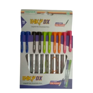Discover the Hauser Inky DX Fountain Pen – designed for smooth ink flow, modern aesthetics, and writing comfort. Ideal for students, professionals, and everyday use.
