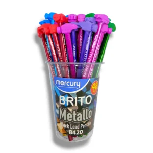 Mercury Brito Metallo Black Lead Pencils 8420 – Premium Writing Pencils