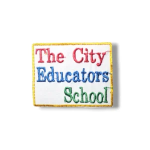 The City Educators School Monogram embroidered badge