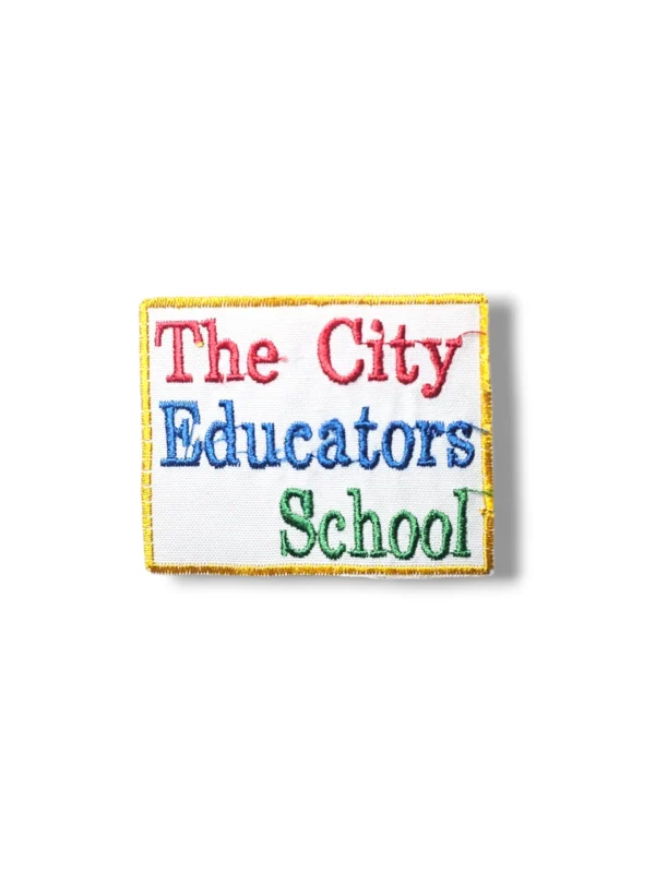 The City Educators School Monogram embroidered badge