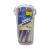 Dollar New Pointer pen set in black, red, and blue