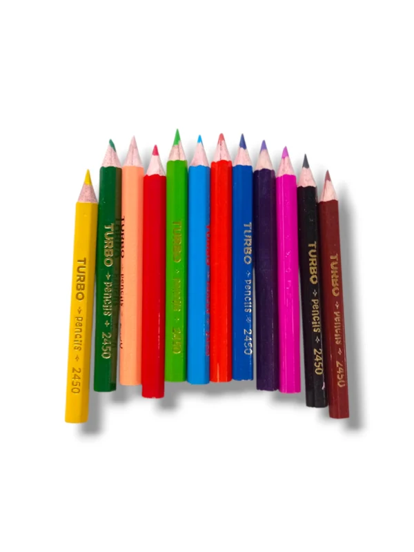 Turbo Color Pencils 2450 set for home, school, or studio use