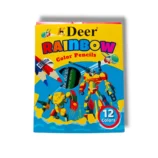 Deer Rainbow Color Pencils 12pcs pack vibrant shades