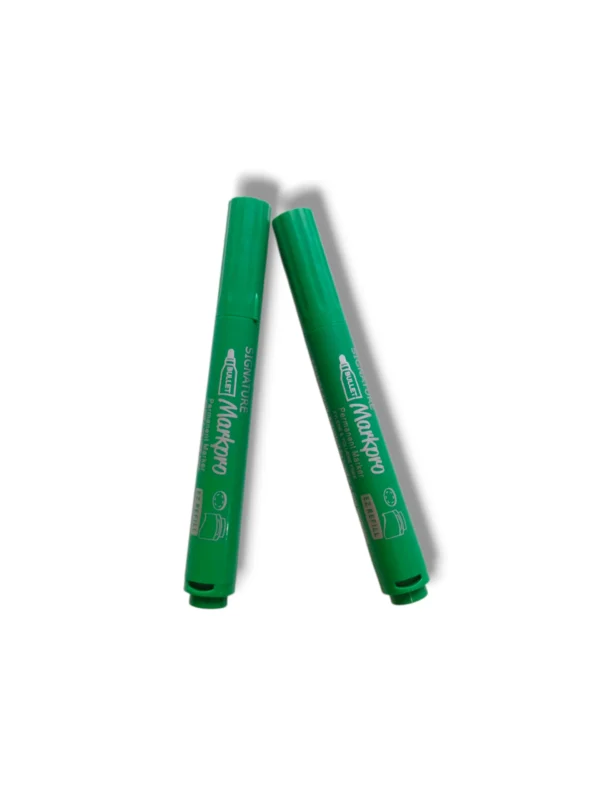 : Signature Markpro Permanent Marker Green with bold ink