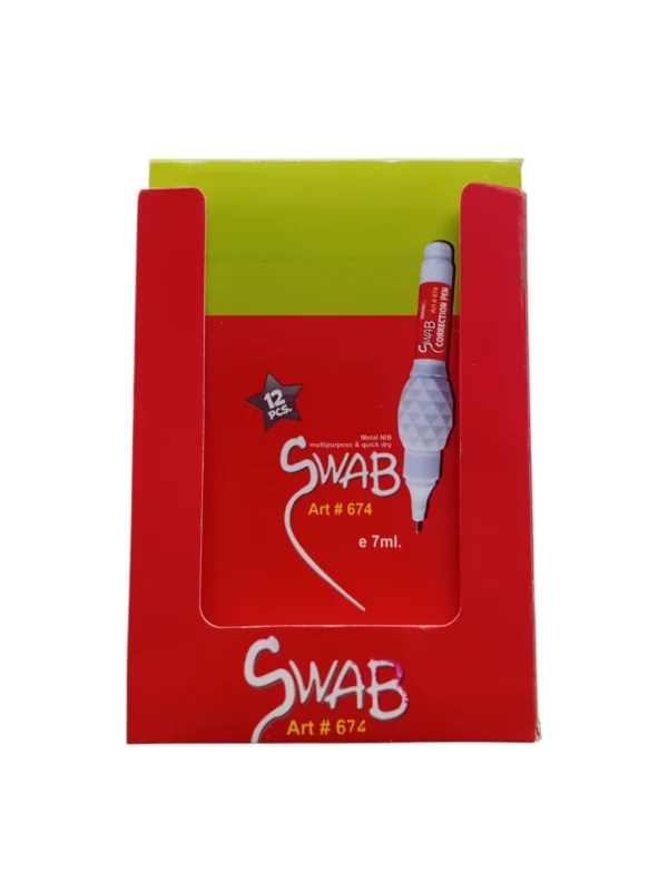 Bahadur Swab Correction Pen 674 sleek design quick dry