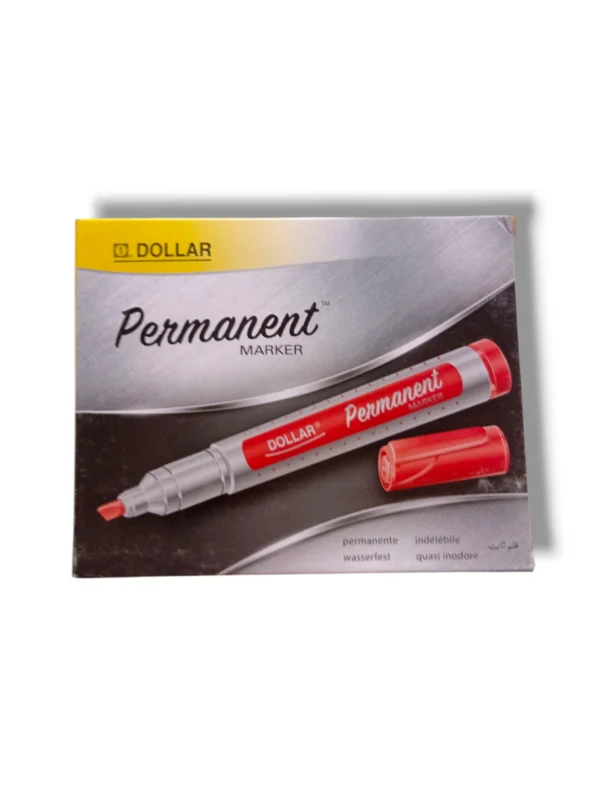 Dollar Permanent Marker UML5 Red for office and school use