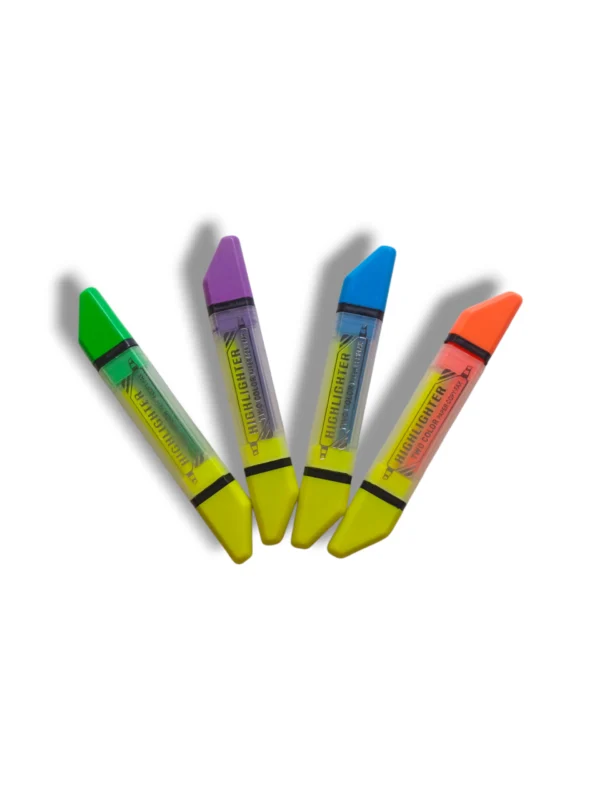 DN HN Two Color Highlighter with dual-tip design
