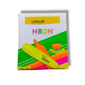 Dollar Neon Highlighter HL 625 – Ideal for Notes & Textbooks Dollar Neon Highlighter HL 625 stationery for students