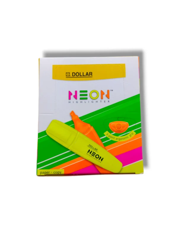 Dollar Neon Highlighter HL 625 stationery for students