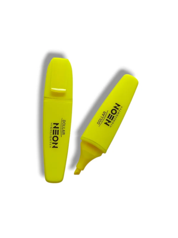 Dollar Neon Highlighter HL 625 in bright fluorescent colors