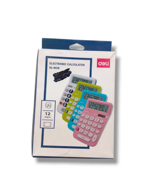 Deli Electronic Calculator DL-1639 with 12-Digit Display