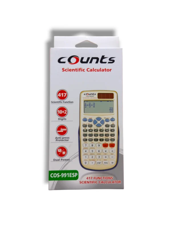 Counts Scientific Calculator COS-991ESP Counts COS-991ESP Scientific Calculator front view