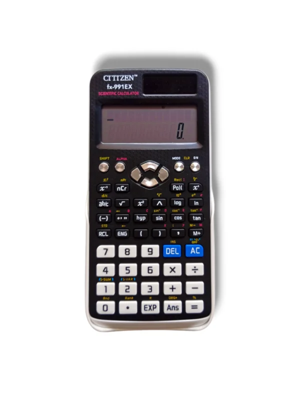 Citizen fx-991EX for Students and Professionals Citizen fx-991EX scientific calculator in use by student