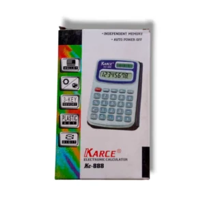 Karce Electronic Calculator KC-888 with dual solar and battery power
