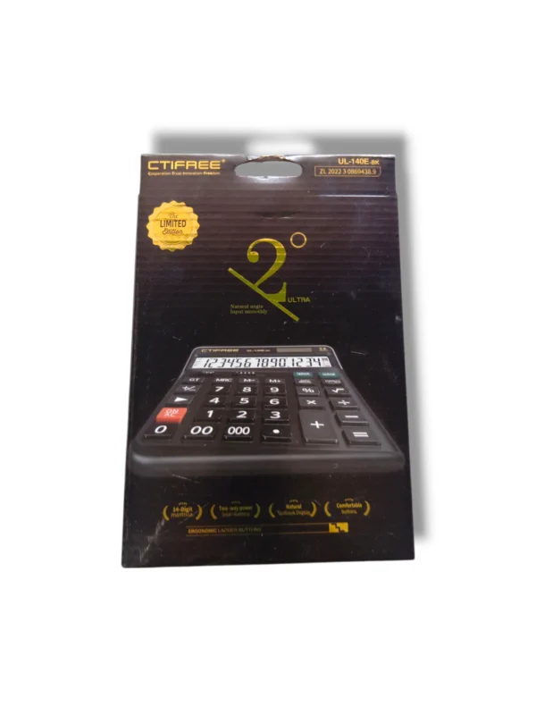 CITFREE Ual-140E-BK – Compact Electronic Calculator CITFREE Calculator Ual-140E-BK Compact Electronic Model