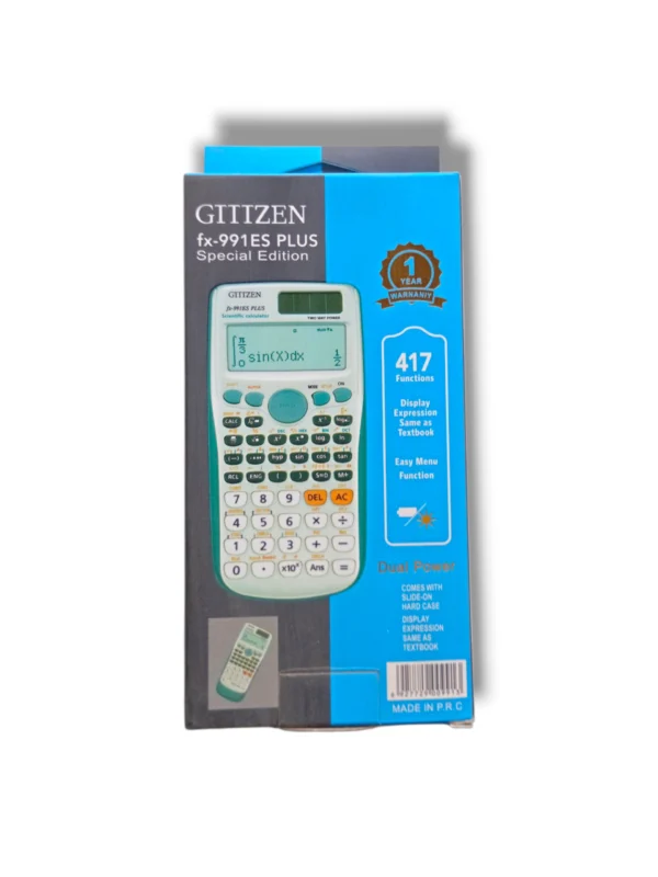 Citizen fx-991ES PLUS Scientific Calculator front view