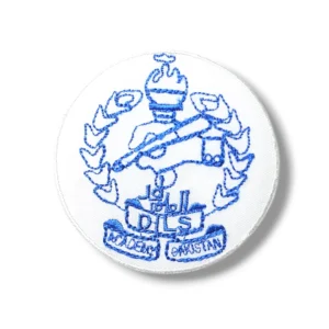 Dilz Academy Uniform Monogram Embroidered Badge