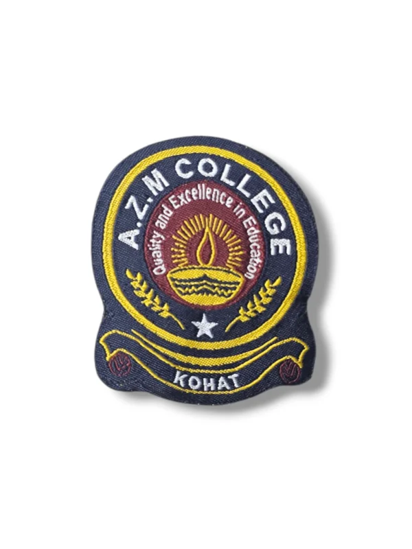 AZM School & College Monogram Embroidered Badge