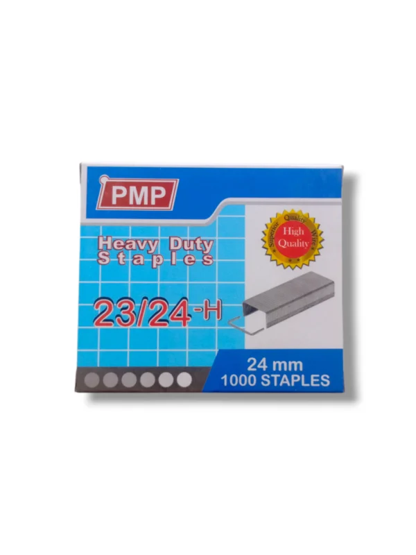 PMP 23/24-H Heavy Duty Staples – 24mm Strong Binding PMP Heavy Duty Staples 23/24-H (24mm) box packaging