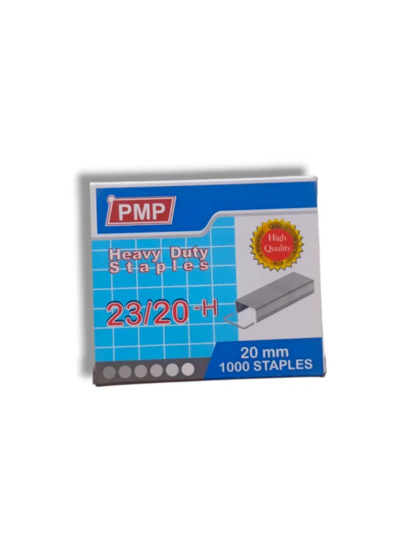 PMP 23/20-H Heavy Duty Staples – Secure 20mm Binding PMP Heavy Duty Staples 23/20-H (20mm) box packaging
