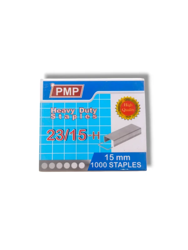 PMP 23/15-H Heavy Duty Staples – Durable Binding Solution PMP Heavy Duty Staples 23/15-H (15mm) box packaging