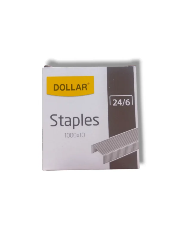 Dollar Staples 24/6 Heavy-Duty Office Staples Dollar Staples 24/6 Box Packaging – Durable Office Staples