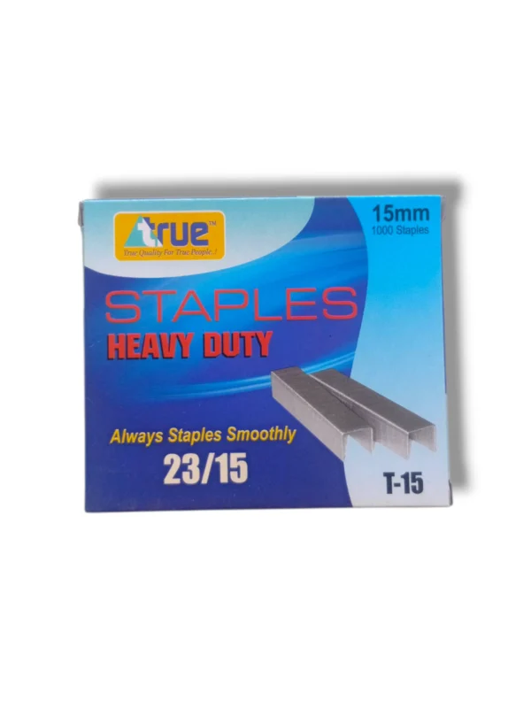 True Heavy Duty Staples 23/15 (15mm) T-15 box packaging