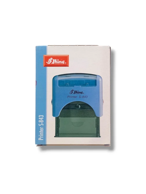 Shiny Stamp S-843 – Compact Self Inking Rubber Stamp Shiny Stamp S-843 front view self inking rubber stamp