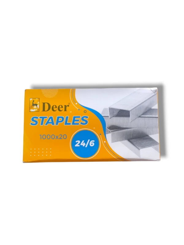 Deer Staples 24/6 280-ST Box Packaging – Durable Office Staples