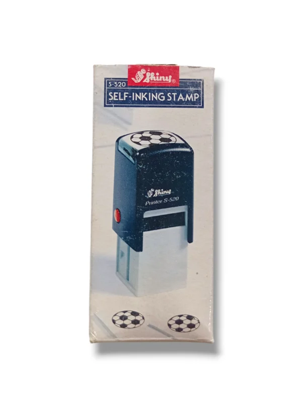 Shiny Self Inking Stamp S-520 – Compact Rubber Stamp Shiny Self Inking Stamp S-520 front view compact design