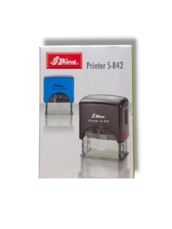Shiny Stamp S-842 – Compact Self Inking Rubber Stamp Shiny Stamp S-842 front view self inking rubber stamp