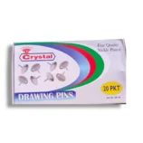 Crystal Drawing Pins DP 50 securing documents on cork board