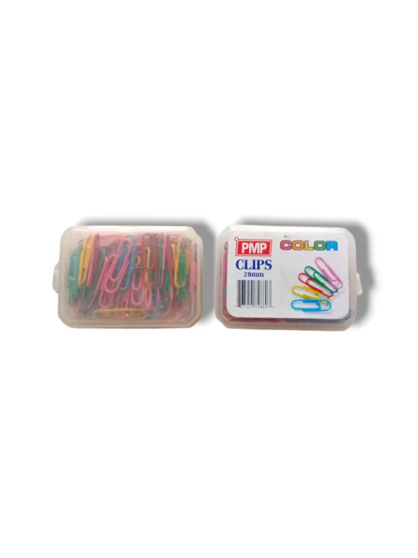 Color Clips for Office, School & Home Use PMP Color Clips – Durable & Colorful Paper Clips Set