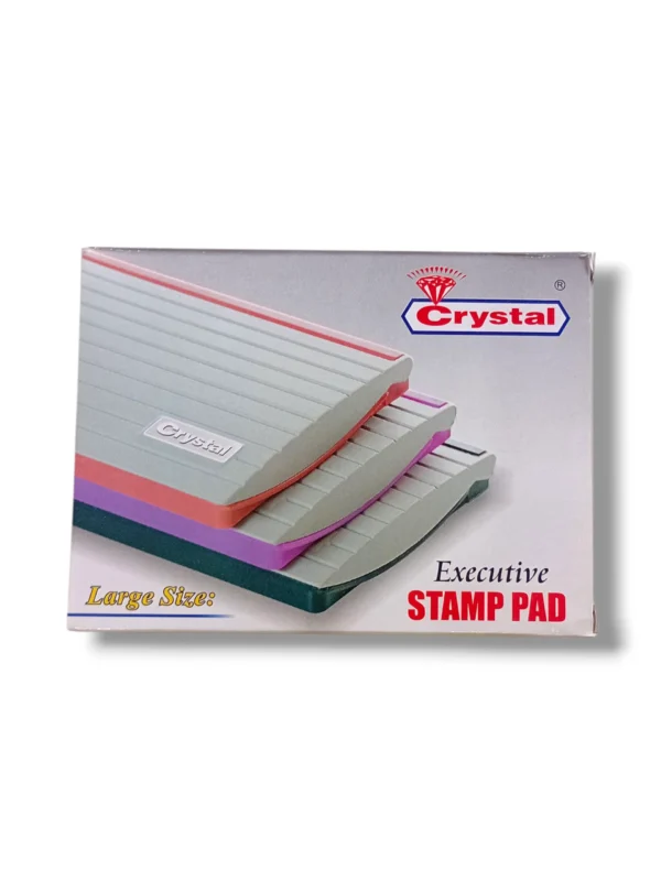 Crystal Executive Stamp Pad Large Size EX 02 – Durable Ink Pad Crystal Executive Stamp Pad Large Size EX 02 front view