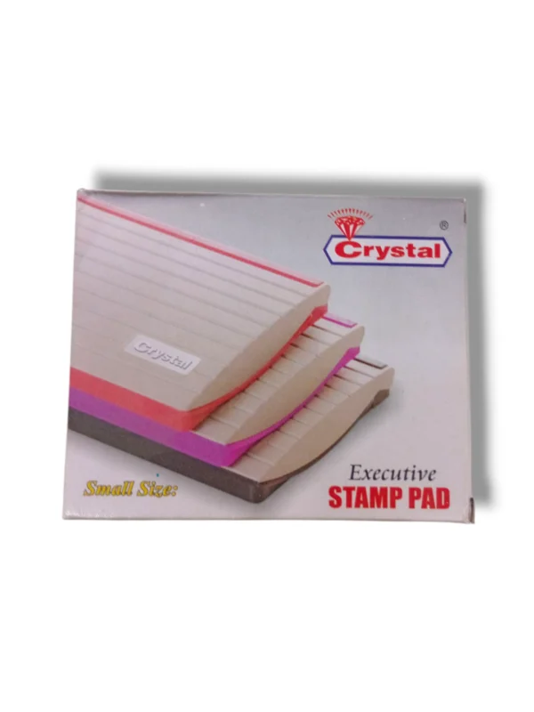 Crystal Executive Stamp Pad Small Size EX 01 – Compact Ink Pad Crystal Executive Stamp Pad Small Size EX 01 front view