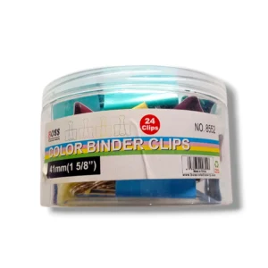 Boss Color Binder Clips 8552 for school, office, and home organization