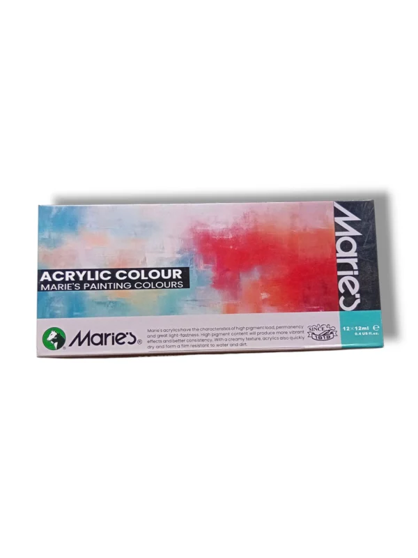 Marie’s Acrylic Colors 812B paint set with vibrant tubes
