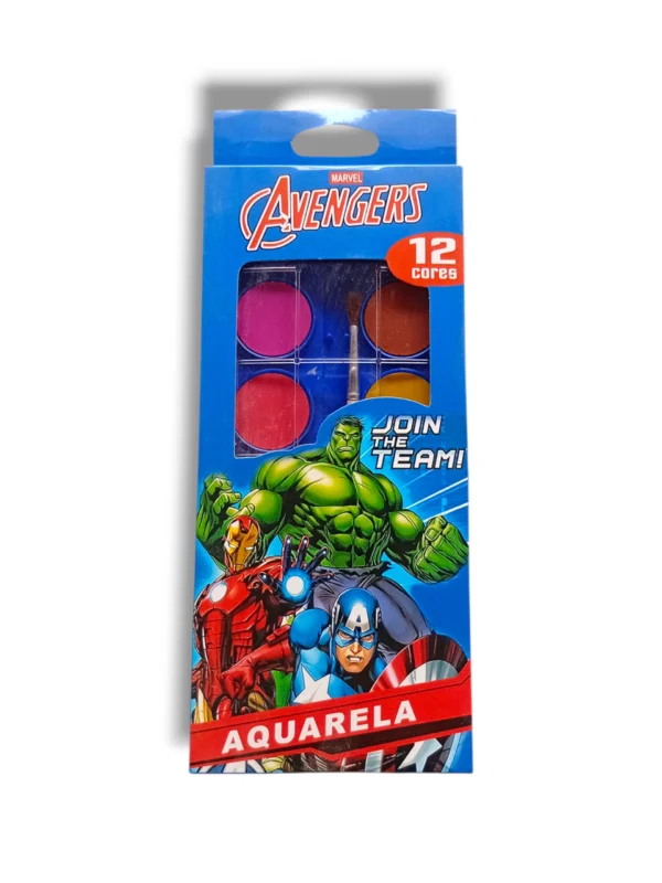 Marvel Avengers Aquarela 2912A kids watercolor paint set
