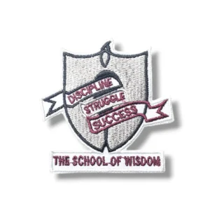 The School of Wisdom Monogram Embroidered Badge