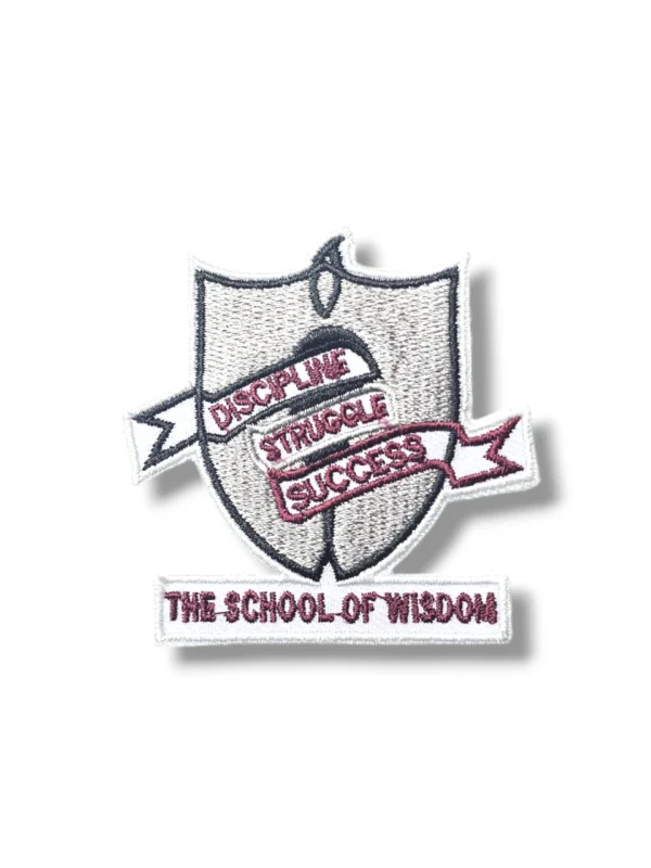 The School of Wisdom Monogram Embroidered Badge